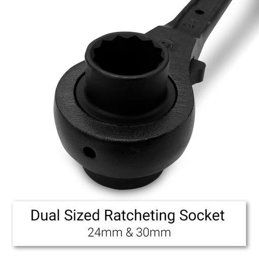 Daytona BOXPS2430 24mm x 30mm Black Finish Ratchet Podger – image 5