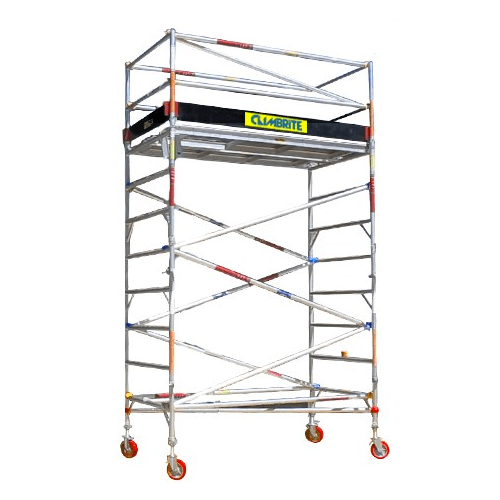 Climbrite CLI35D 2.5m x 1.3m x 3.5m Double Width Aluminium Mobile Scaffold – image 2