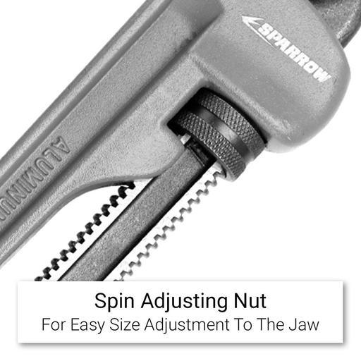 Sparrow BOXTD051124 600mm (24") Aluminum Pipe Wrench – image 3