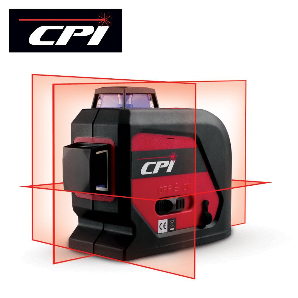 CPI CPI3D Industrial Red Beam Multi Line Laser Level Kit