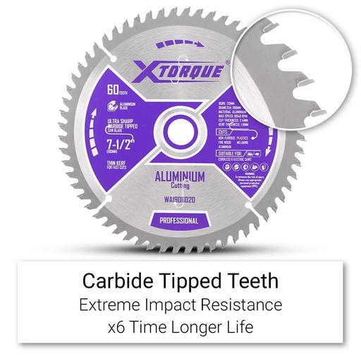 Xtorque WA1906020 190mm (7-1/2") 60-Tooth Aluminium Carbide Tipped Saw Blade – image 2