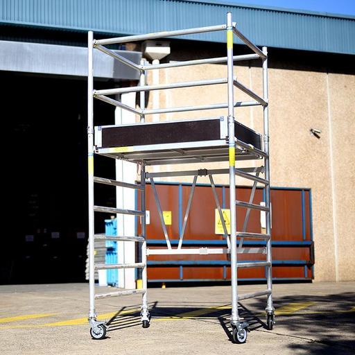 Climbrite CLIWV22 Aluminium V-Frame Foldable 1800mm x 1400mm Double Width 1.8m Scaffold – image 3