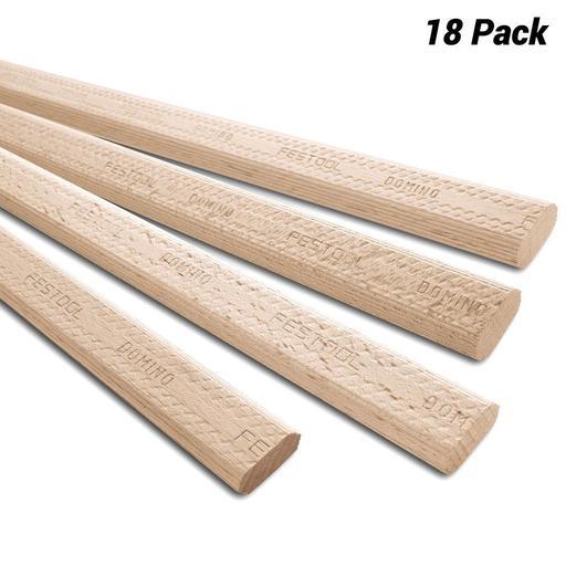 Festool D14 x 750/18 BU (498689) 18-Pack 14mm x 750mm Domino XL Beech Tenons to suit DF 700