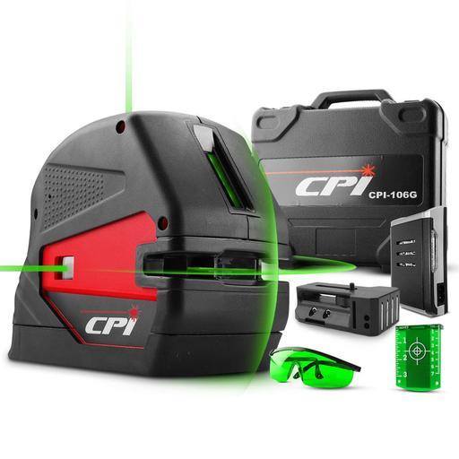 CPI CPI106G  Industrial 5-Point and Cross Green Beam Line Laser Kit