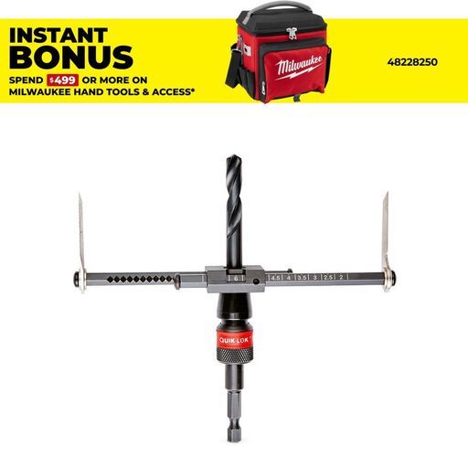 Milwaukee 49560260 178mm Metric Adjustable Hole Cutter