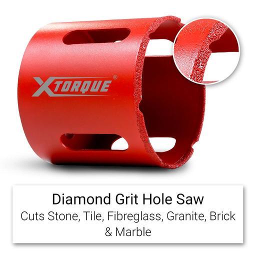 Xtorque XTO12DS 12pce Diamond Grit Hole Saw Set Kit – image 4