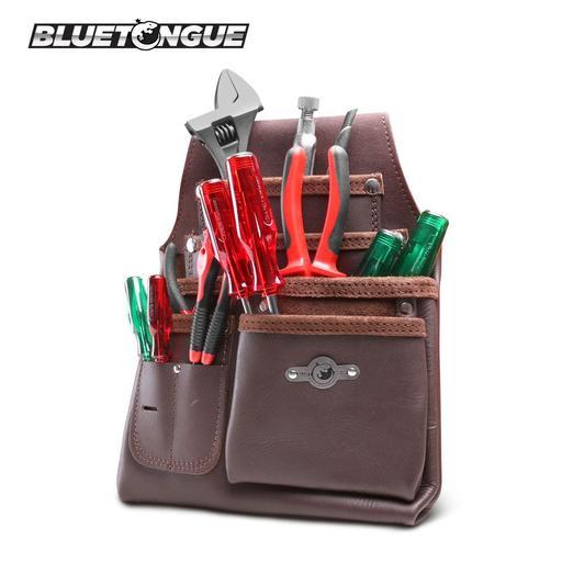 Bluetongue BLU4155C Black Leather Heavy Duty Tool Belt With Back