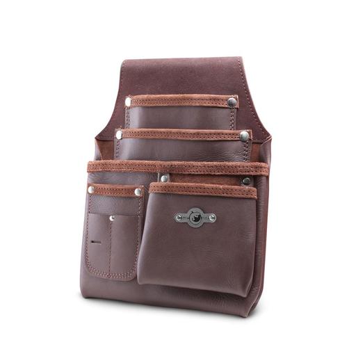 Bluetongue BLU4108 4 Pocket Brown Leather Tool Bag – image 2
