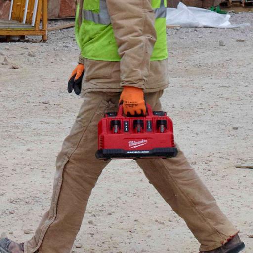Milwaukee M12-18C3 12V - 18V Multi Voltage Rapid 6-Battery Charger Station – image 6