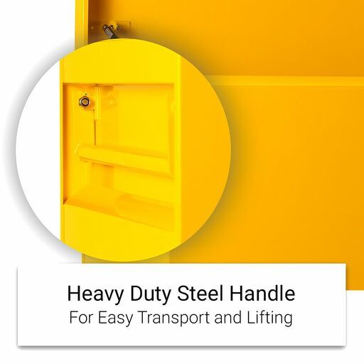 Daytona B595 1067 x 508 x 595mm Yellow Steel Site Box – image 7