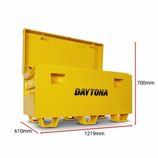 Daytona B700 1219 x 610 x 700mm Yellow Steel Site Box
