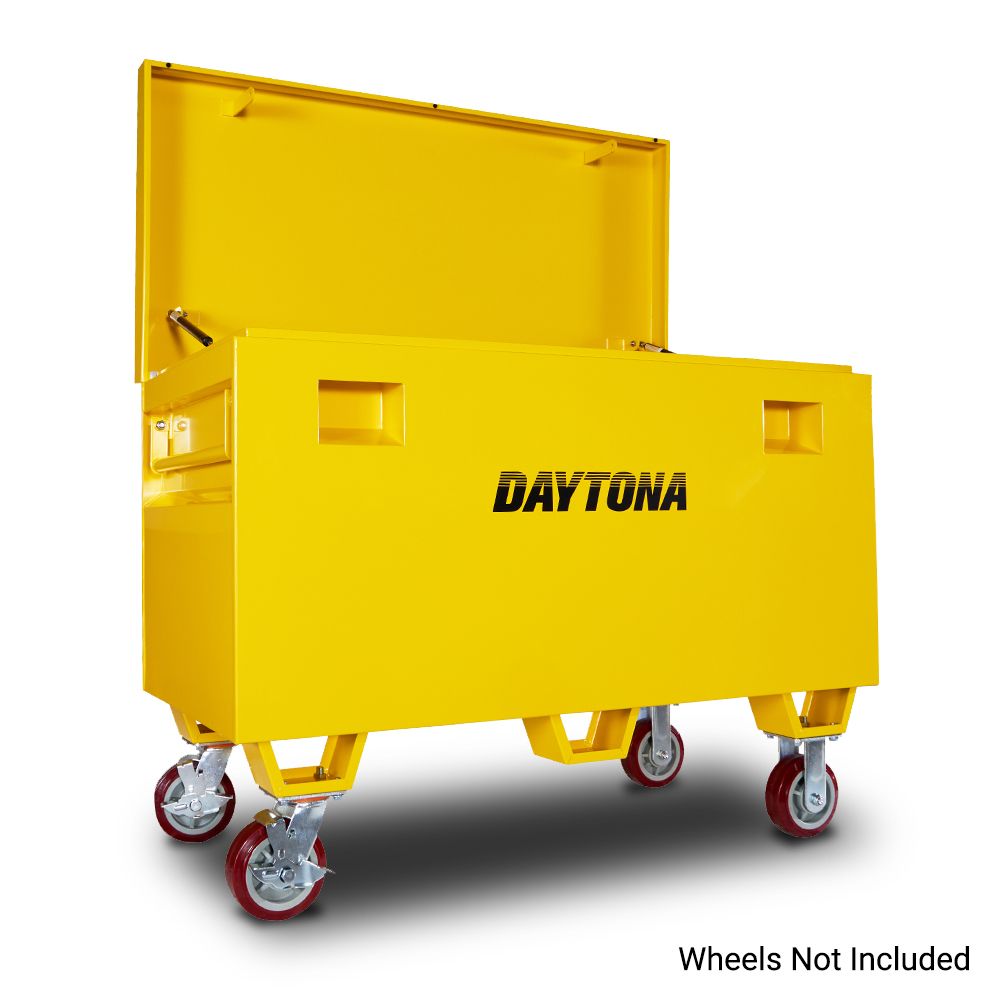 Daytona B735 1223 x 612 x 735mm Yellow Steel Site Box – image 4