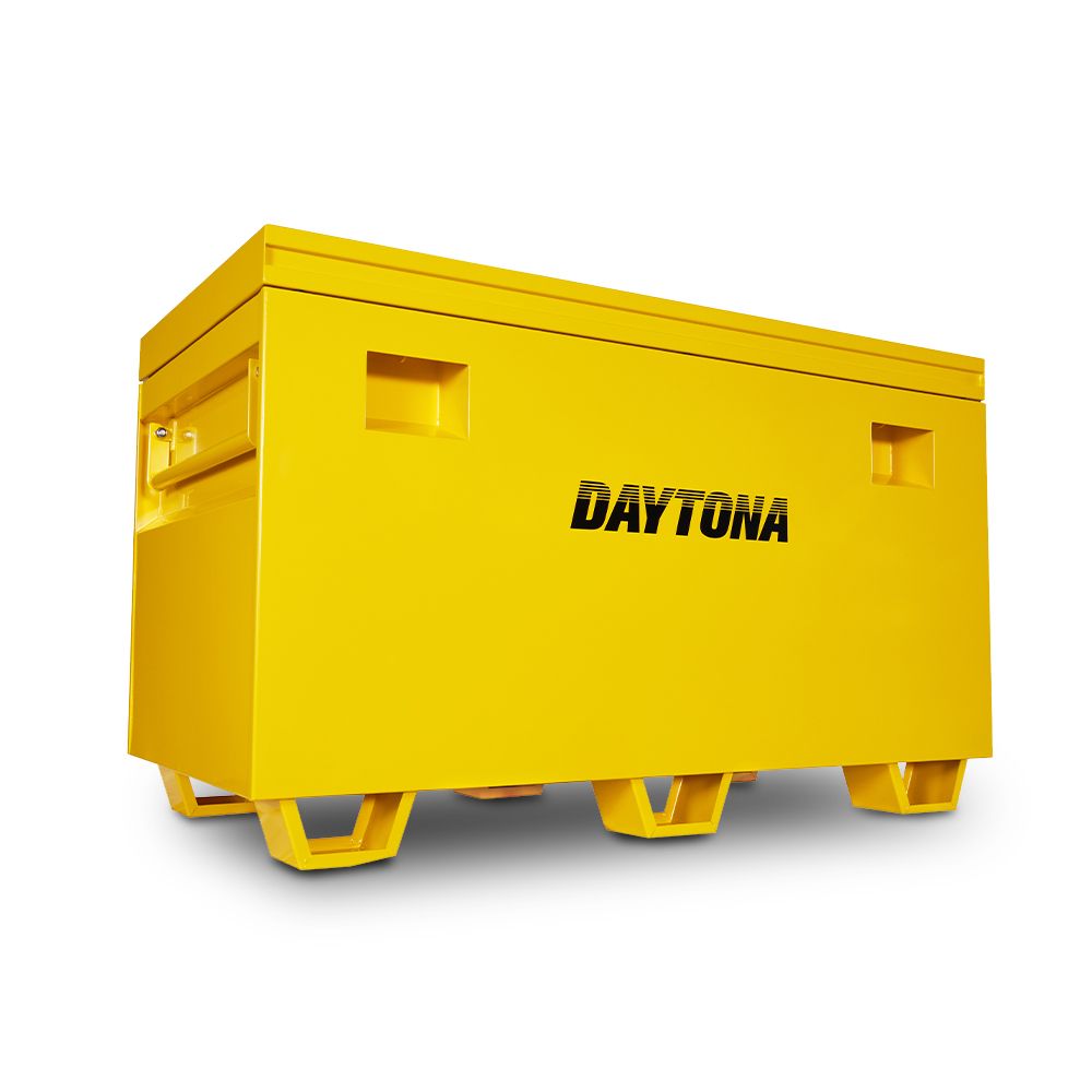Daytona B735 1223 x 612 x 735mm Yellow Steel Site Box – image 3