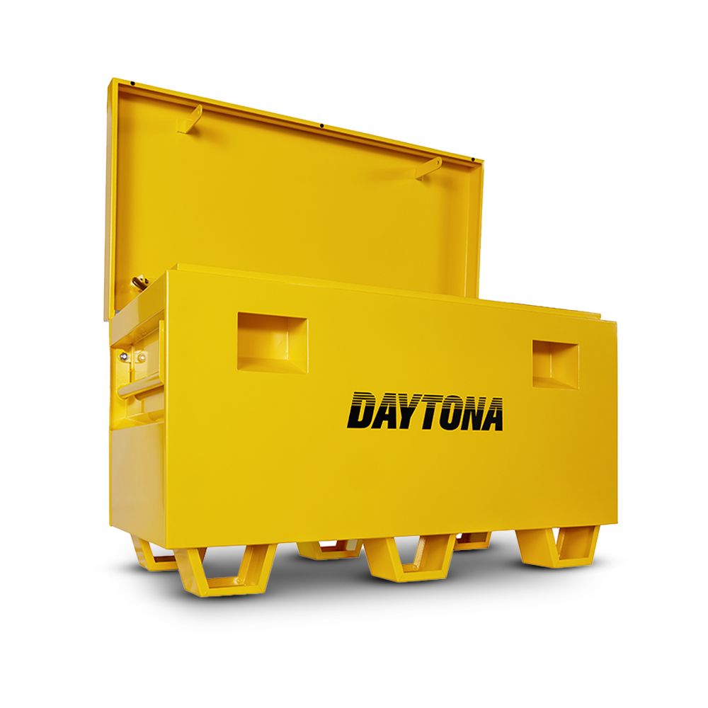 Daytona B735 1223 x 612 x 735mm Yellow Steel Site Box – image 2
