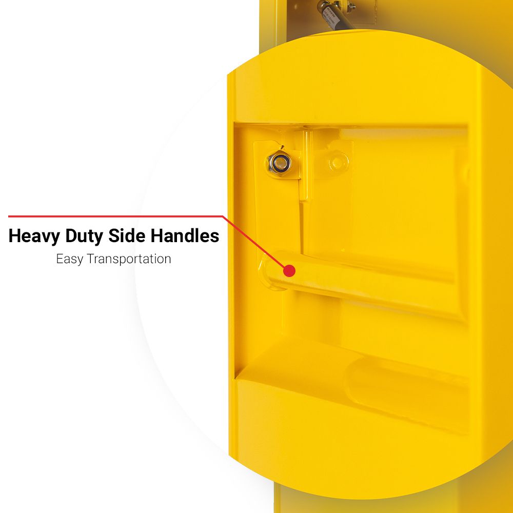 Daytona B850 1219 x 762 x 850mm Yellow Steel Site Box – image 6