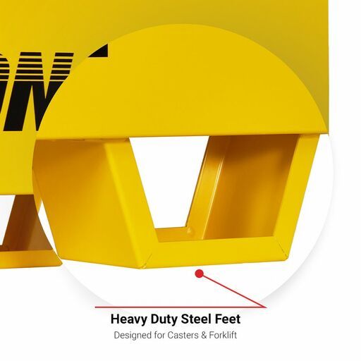 Daytona B850 1219 x 762 x 850mm Yellow Steel Site Box – image 7
