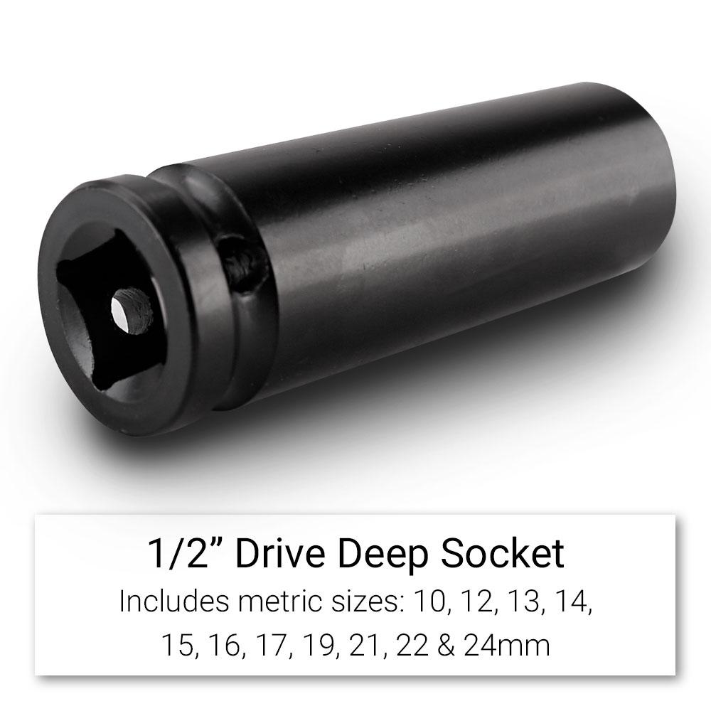 Daytona XTO20M 20pce 1/2" Drive 10-24mm Metric Impact Socket Set – image 5