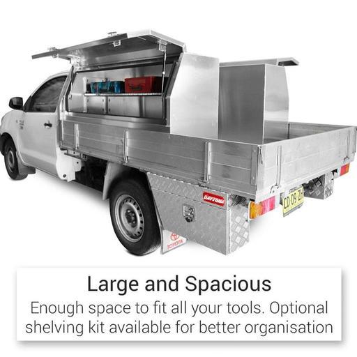 Daytona PIL1700 2mm 1700mm x 530mm x 820mm Half Lid Polished Aluminium Tool Box – image 12