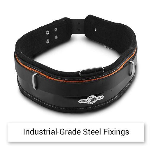 Bluetongue BLU4155-S 34" Black Leather Heavy Duty Tool Belt With Back Support Scaffolding Kit – image 21