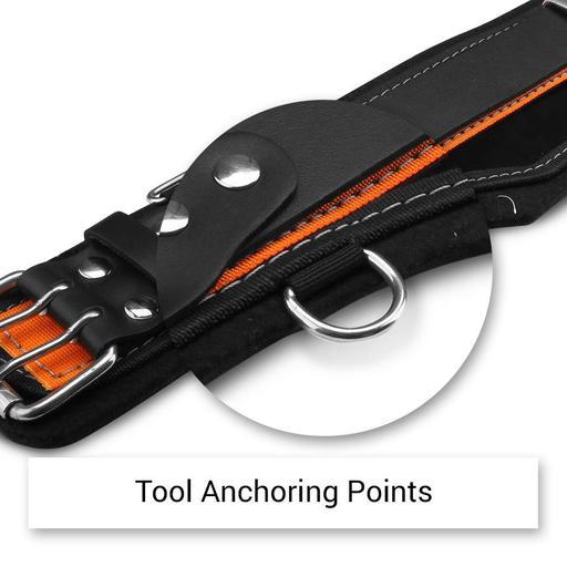 Bluetongue BLU4155-S 34" Black Leather Heavy Duty Tool Belt With Back Support Scaffolding Kit – image 18