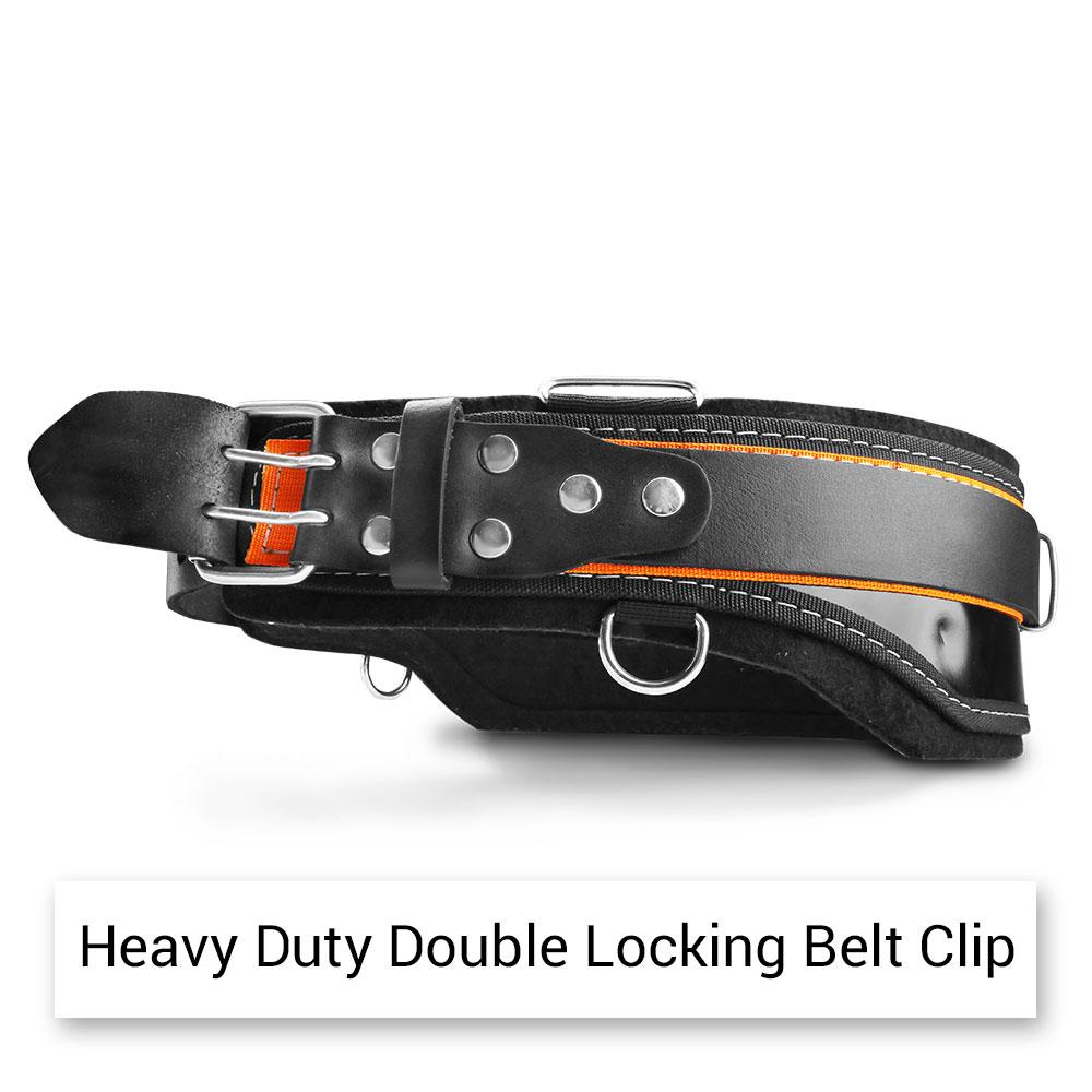 Bluetongue BLU4157 40" Black Leather Heavy Duty Tool Belt With Back