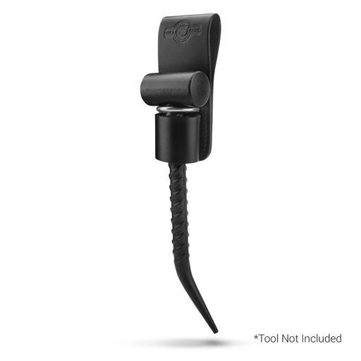 Bluetongue BLU4133 Black Leather Scaffold Hammer Holder with Steel Loop – image 2