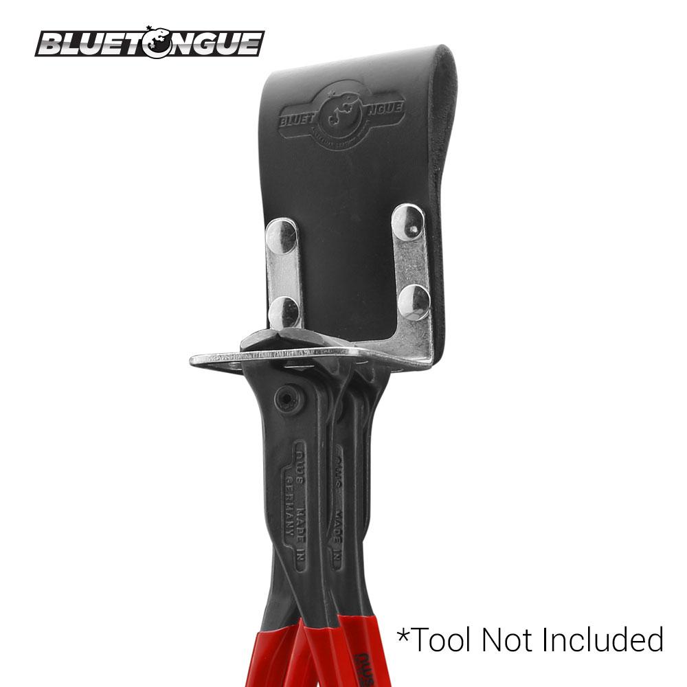 Bluetongue BLU4137 Black Leather Double Nips Holder with Steel Hook – image 1