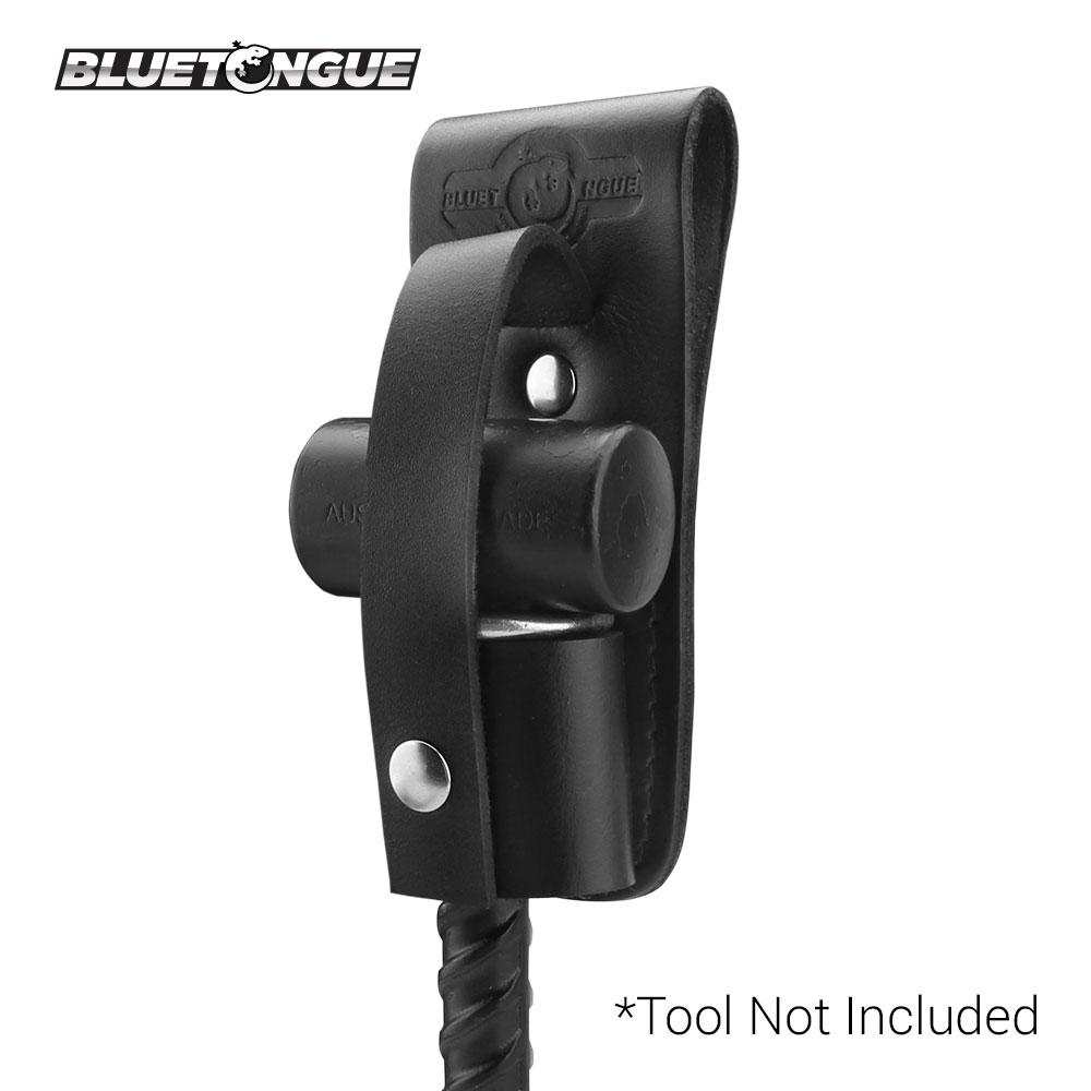 Bluetongue BLU4125 Black Leather Scaffold Hammer Holder With Safety Strap