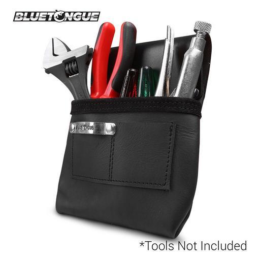 Bluetongue BLU4113 Black Leather Tradesmen Pouch