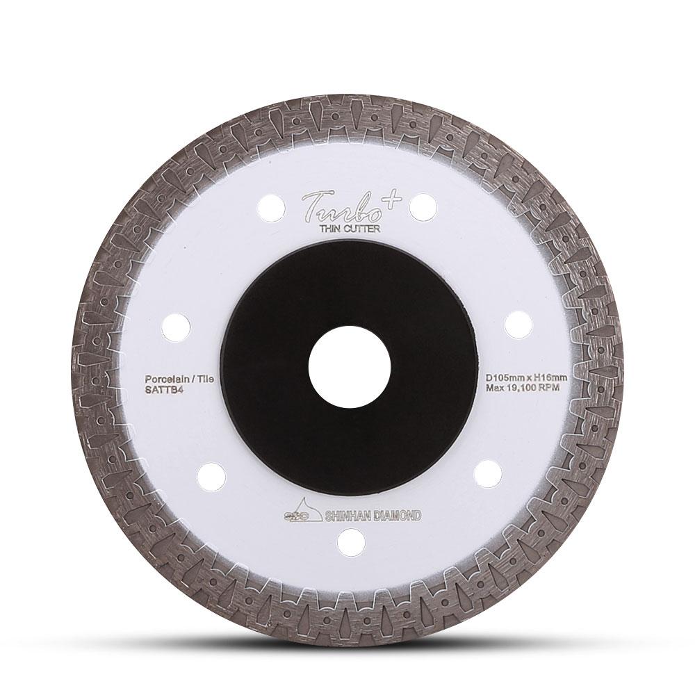 Shinhan S105TT 105mm (4") Porcelain & Tile Ultra Thin Turbo Plus Diamond Saw Blade – image 7
