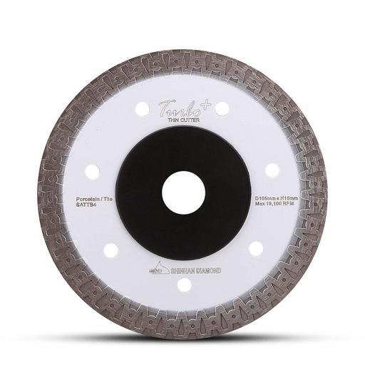 Shinhan S105TT 105mm (4") Porcelain & Tile Ultra Thin Turbo Plus Diamond Saw Blade – image 7