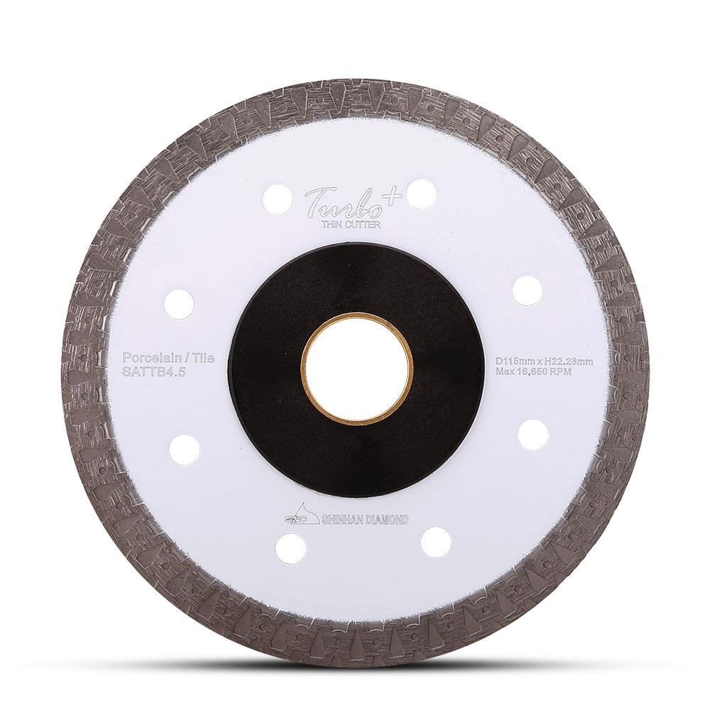 Shinhan S115TT 115mm (4-1/2") Porcelain & Tile Ultra Thin Turbo Plus Diamond Saw Blade – image 7