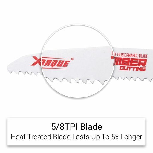 Xtorque XW15058 150mm 5/8 TPI Wood Reciprocating Saw Blade 5 Pack – image 3