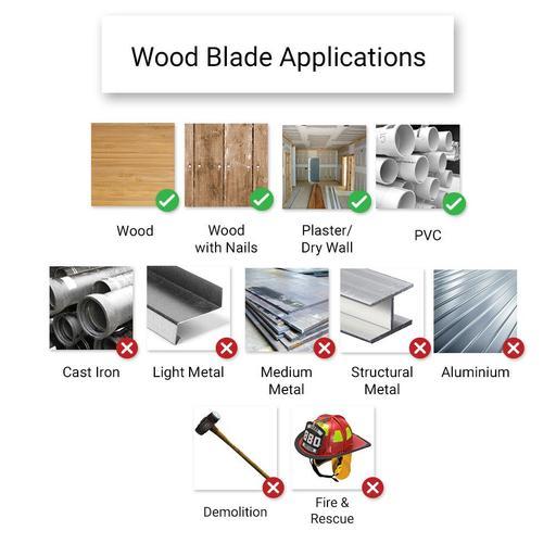 Xtorque XW22558 230mm 5/8 TPI Wood Reciprocating Saw Blade 5 Pack – image 4
