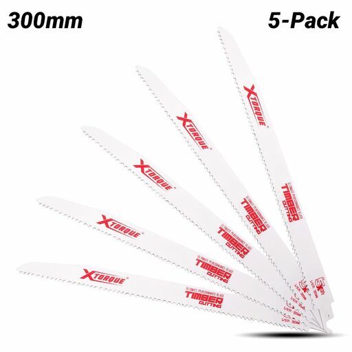 Xtorque XW30058 300mm 5/8 TPI Wood Reciprocating Saw Blade 5 Pack