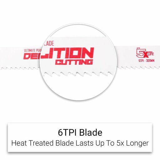 Xtorque XD3006 300mm 6 TPI Demolition Reciprocating Saw Blade 5 Pack – image 3