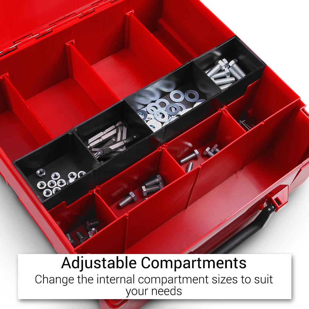 Xtorque XT003 130mm Deep Storage Organiser Box With Adjustable Compartments – image 2