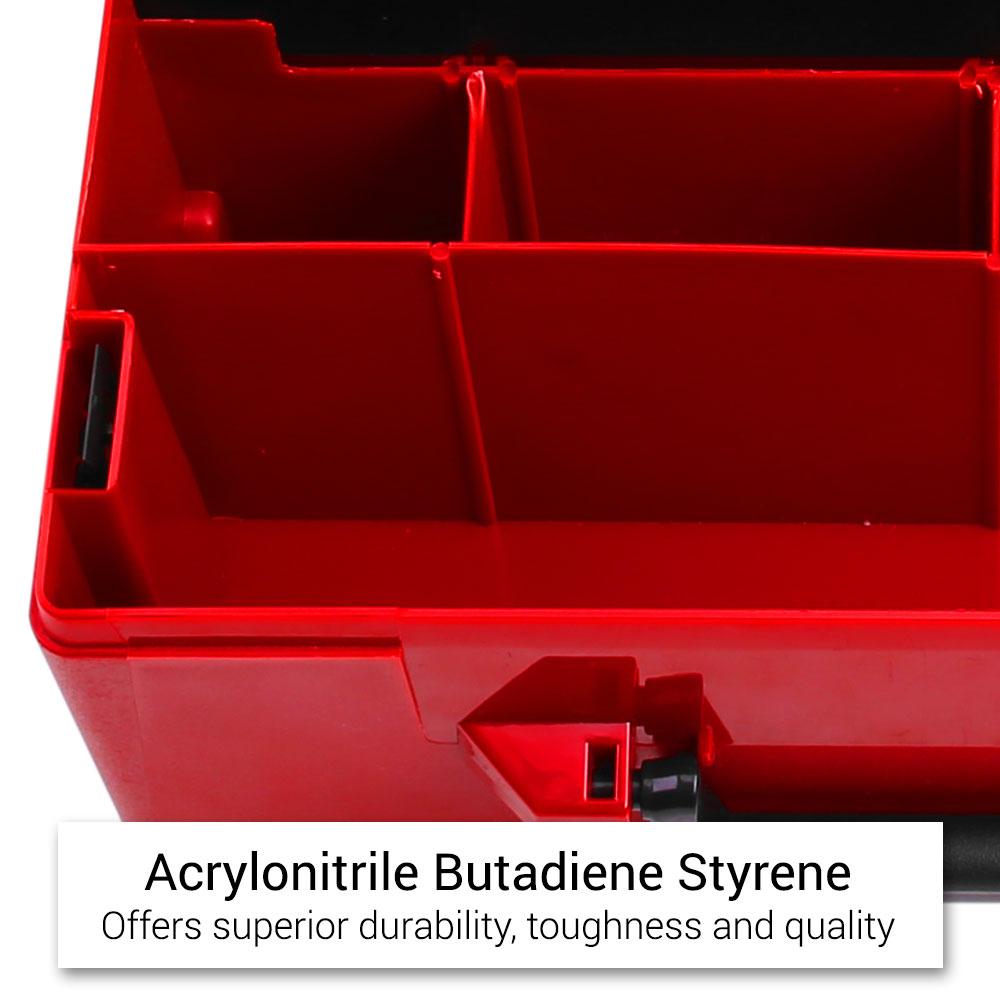 Xtorque XT003C 130mm Deep Storage Organiser Box with Clear Lid and Adjustable Compartments – image 8