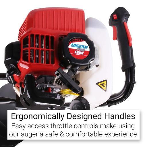 Lincoln LE52 52CC 2-Stroke Single Operation Earth Auger with 200mm Auger Bit LE200 – image 5