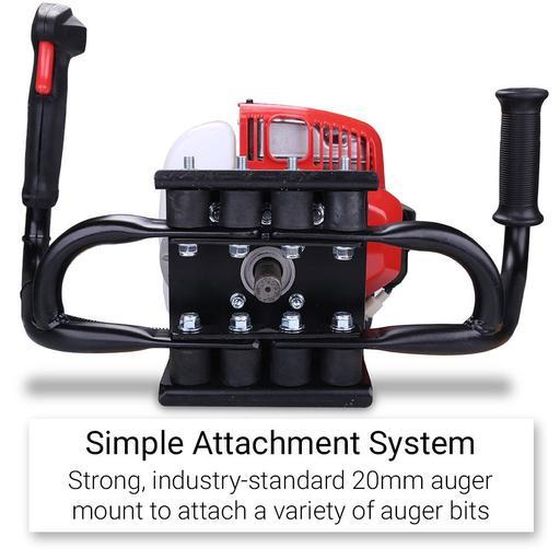 Lincoln LE52 52CC 2-Stroke Single Operation Earth Auger with 200mm Auger Bit LE200 – image 10