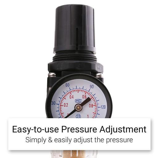 Chicago Air B3000M Filter Regulator Mini 1/4" BPS Inlet – image 3