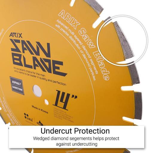 Shinhan SYB350 350mm (14") ARIX Sandstone Laser Yellow Diamond Blade – image 2