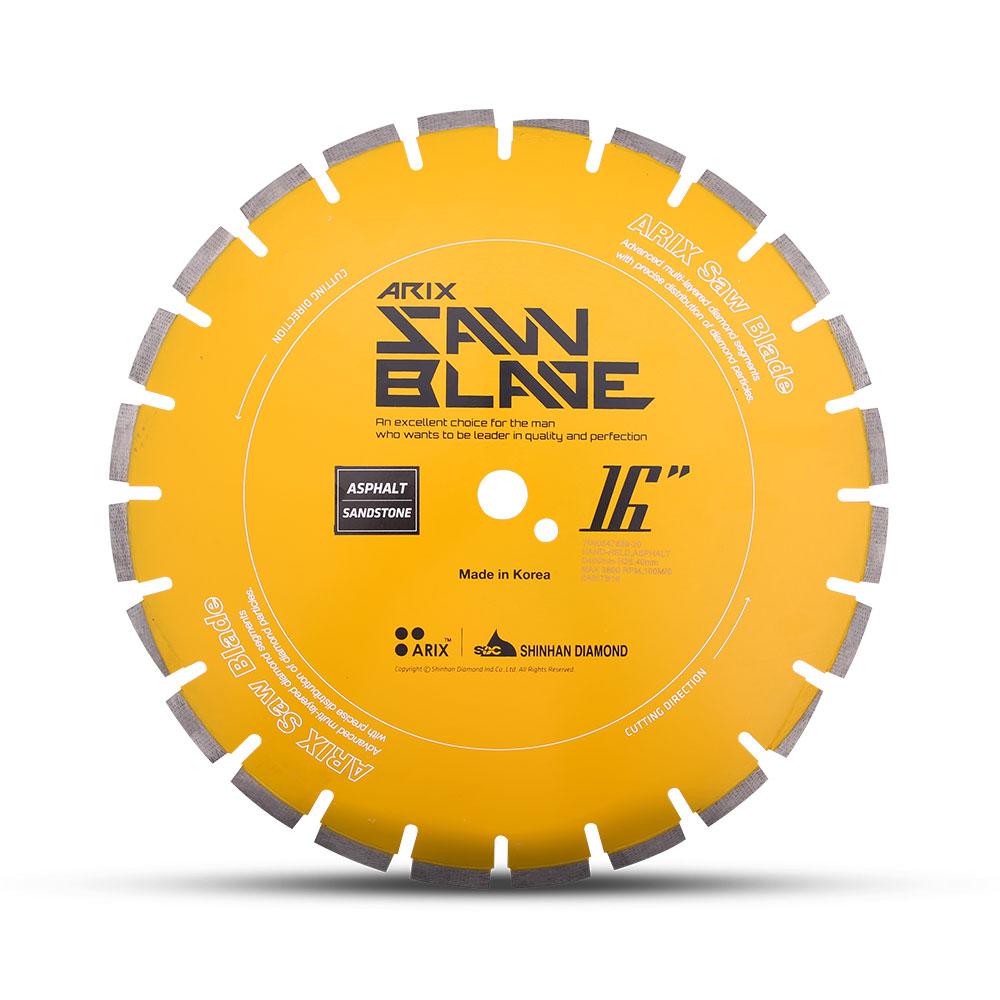 Shinhan SYB400 405mm (16") ARIX Sandstone Laser Yellow Diamond Blade – image 1