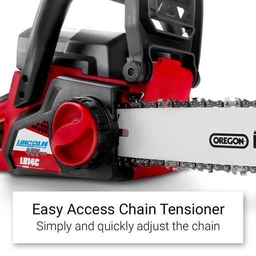 Lincoln LB14C 40V 2.6Ah Li-Ion Cordless Brushless 350mm (14") Chainsaw Combo Kit – image 10