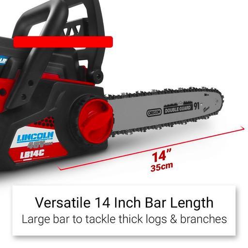Lincoln LB14C 40V 2.6Ah Li-Ion Cordless Brushless 350mm (14") Chainsaw Combo Kit – image 12