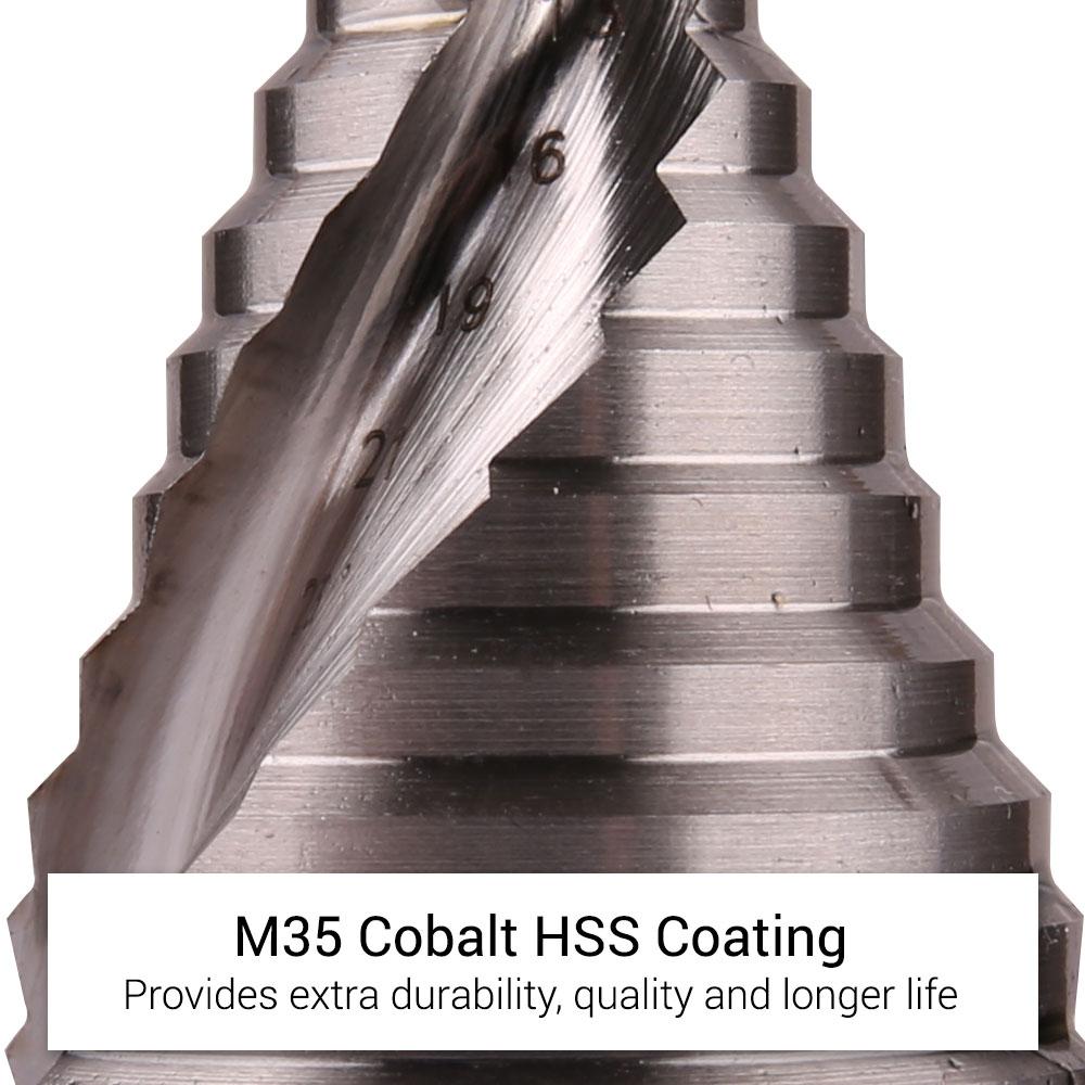 Xtorque X430 4mm - 30mm HSS Cobalt Metric Step Drill Spiral Flute – image 4