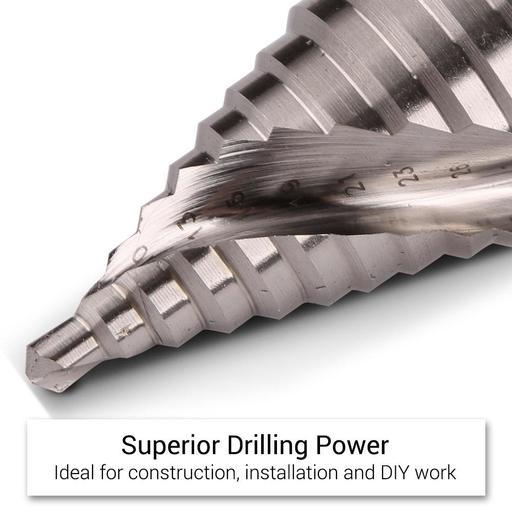 Xtorque X430 4mm - 30mm HSS Cobalt Metric Step Drill Spiral Flute – image 5