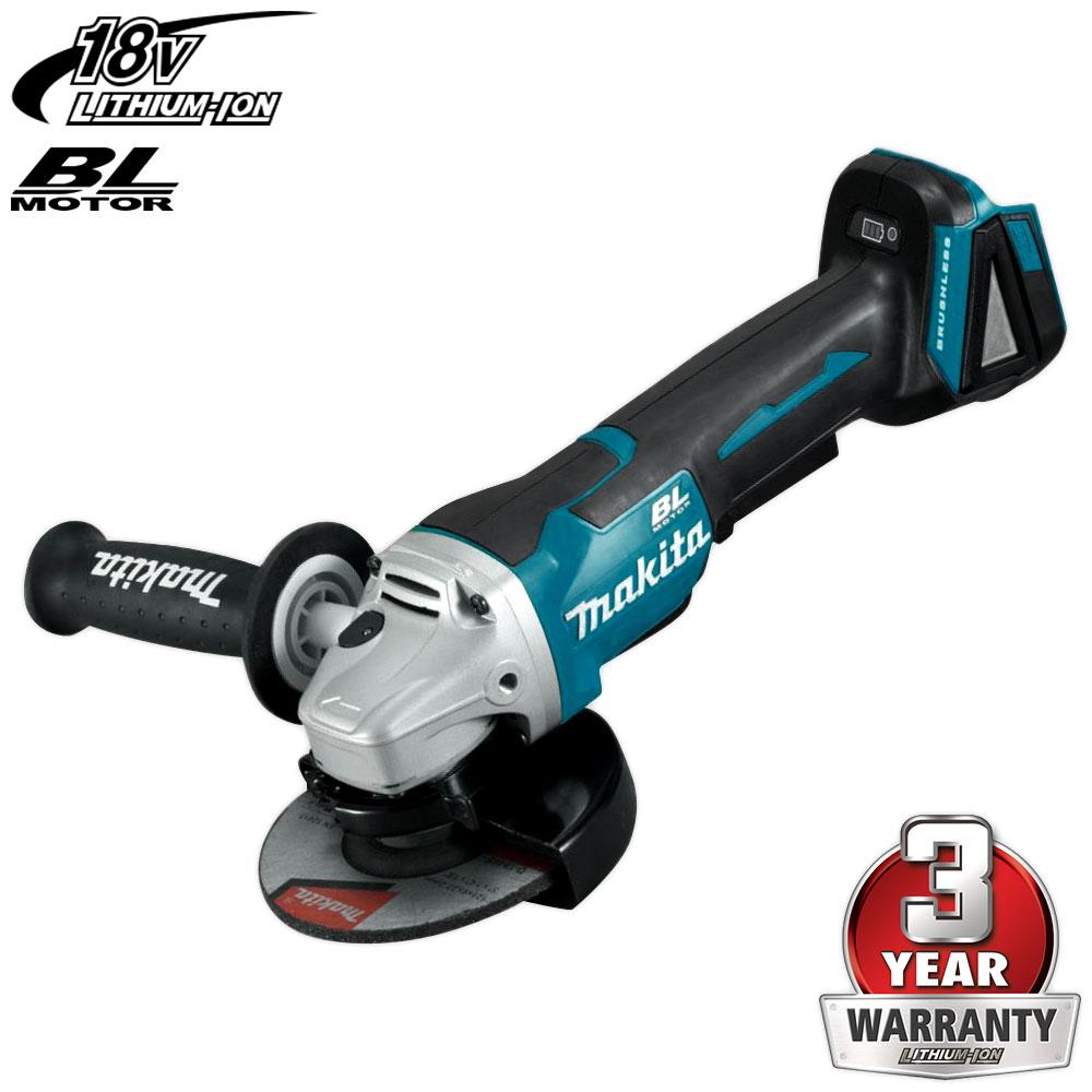 Makita DGA508Z 18V Liion Cordless Brushless 125mm (5") Angle Grinder Skin Only