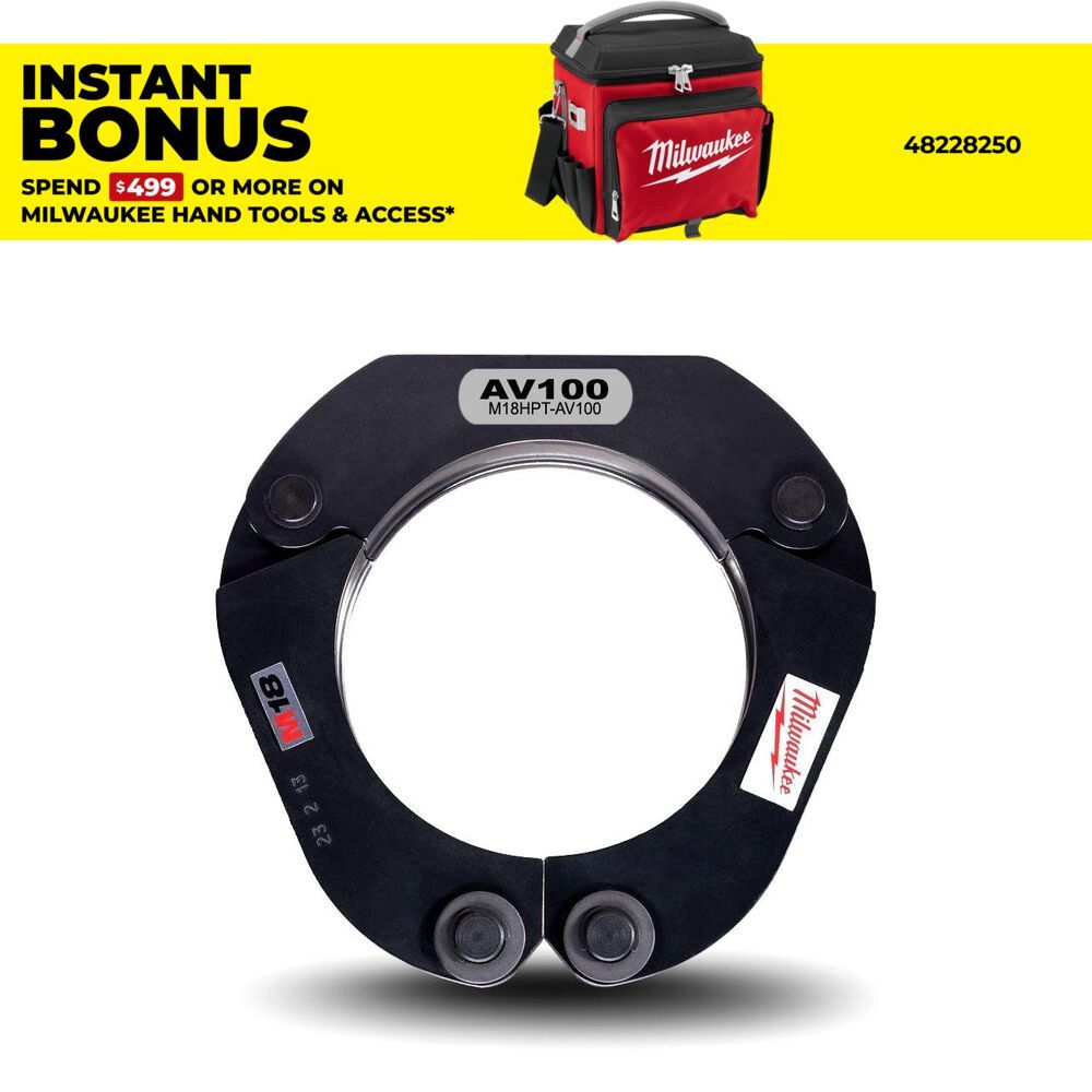 Milwaukee M18HPT-AV100 M18 100mm (4") Force Logic Press Tool Jaw Ring – image 1