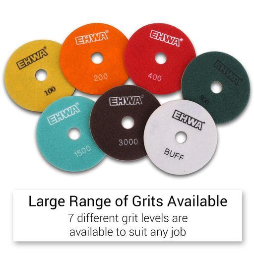 Ehwa RESINPAD200 125mm 200grit Wet/Dry Diamond Resin Pad – image 2
